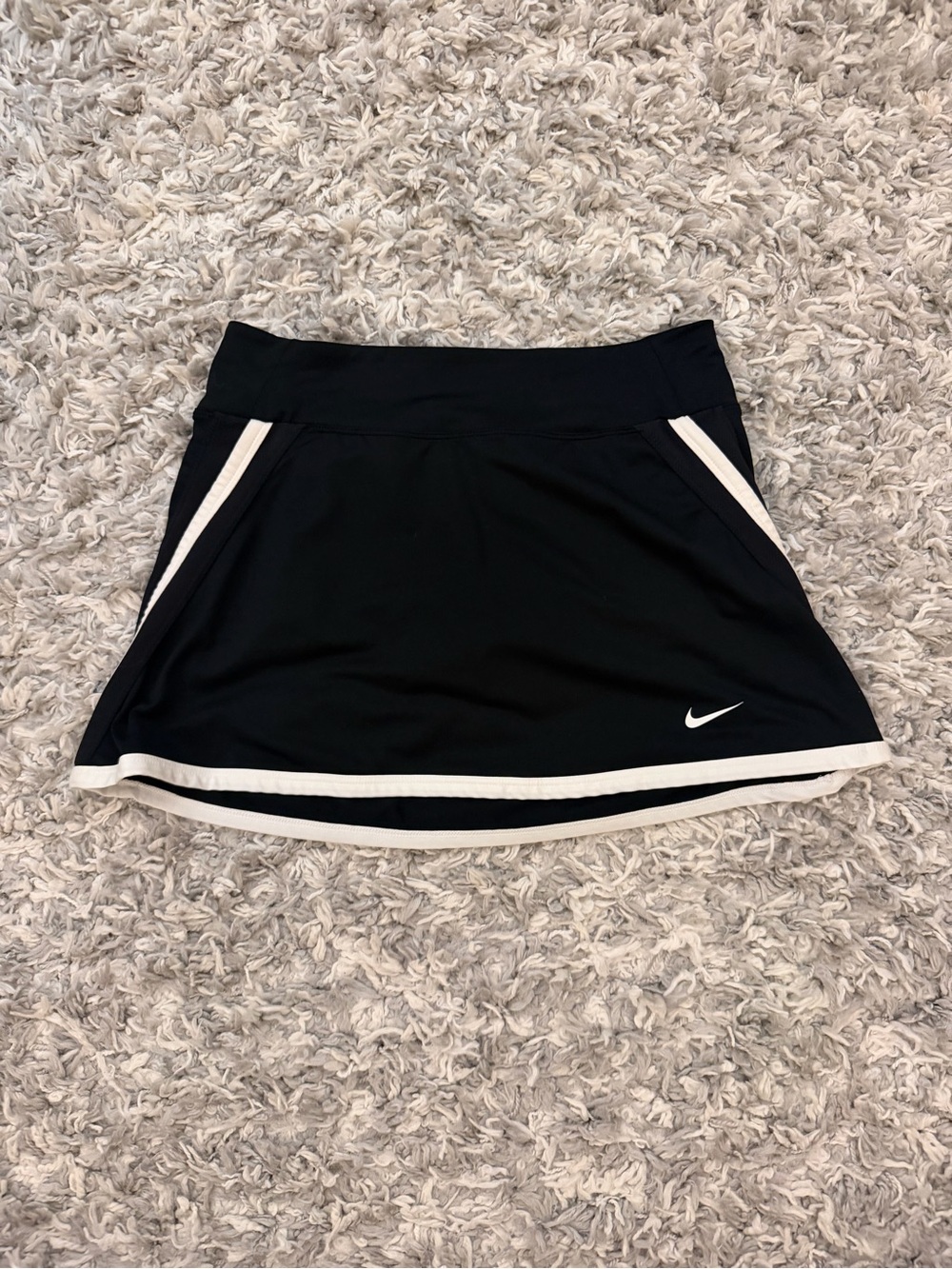 Nike Black Tennis Skirt with White Trim